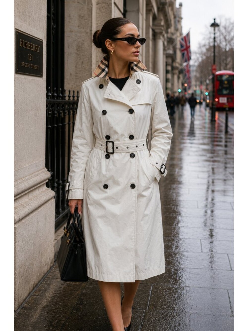 Burberry London Lightweight Trench Jacket Windbreaker Rain Coat Designer M 6